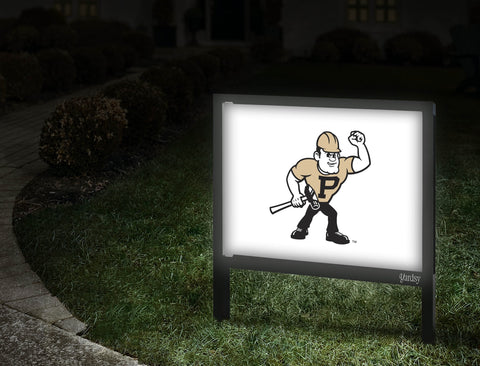 Purdue Pete White Yardsy Sign