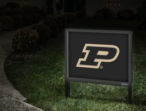 Purdue P Black Yardsy Sign