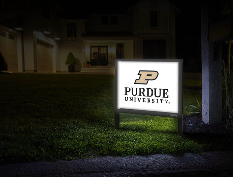 Purdue University Signature Mark White Yardsy Sign
