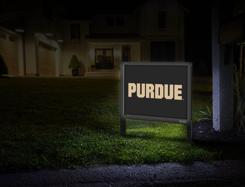 Purdue Black Yardsy Sign