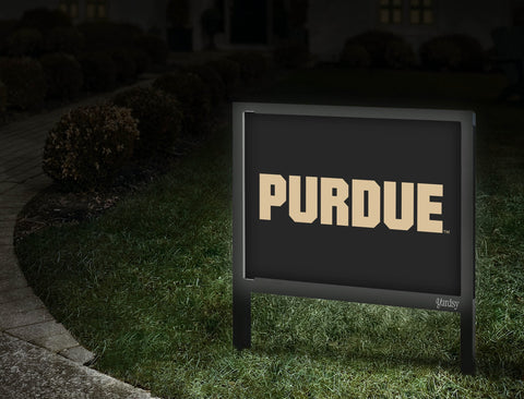 Purdue Black Yardsy Sign