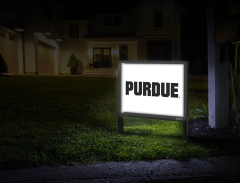 Purdue White Yardsy Sign