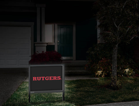 Rutgers Athletic Wordmark Black Yardsy Sign