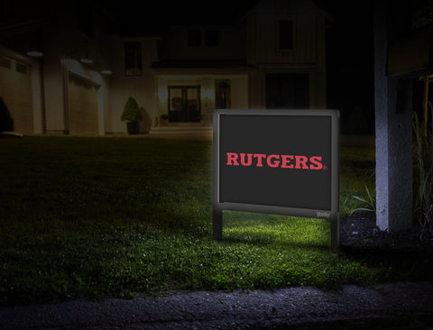 Rutgers Athletic Wordmark Black Yardsy Sign