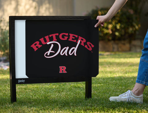 Rutgers Dad Yardsy Sign yard sign