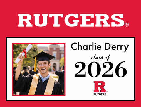 Rutgers Graduate Custom Yardsy Sign yard sign