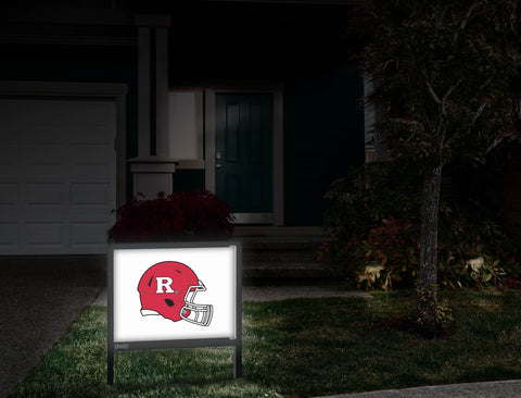 Rutgers Helmet Mark White Yardsy Sign