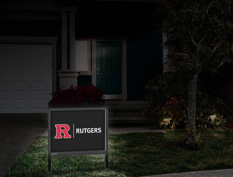 Rutgers Horizontal Mark Black Yardsy Sign