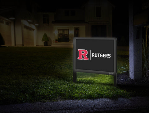 Rutgers Horizontal Mark Black Yardsy Sign