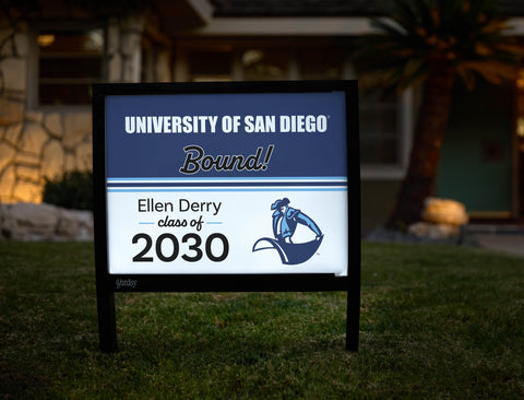 San Diego College Bound Custom Yardsy Sign yard sign