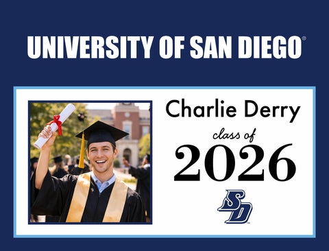 San Diego Graduate Custom Yardsy Sign yard sign