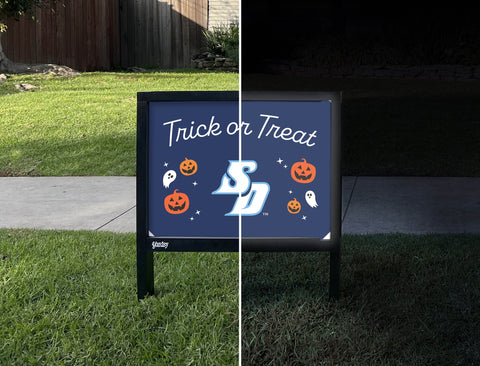 San Diego Halloween Trick Or Treat Yardsy Sign yard sign