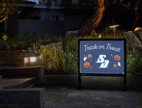 San Diego Halloween Trick Or Treat Yardsy Sign yard sign