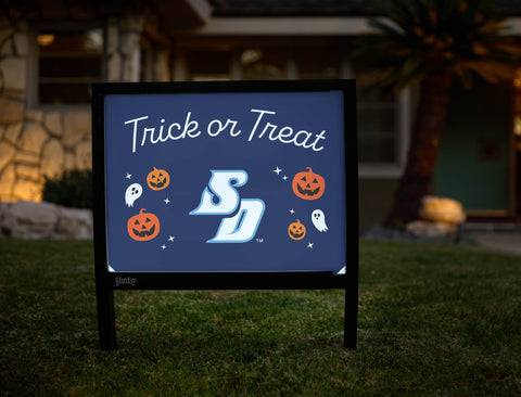 San Diego Halloween Trick Or Treat Yardsy Sign yard sign