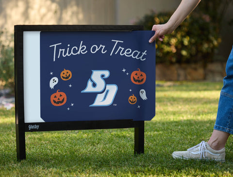 San Diego Halloween Trick Or Treat Yardsy Sign yard sign
