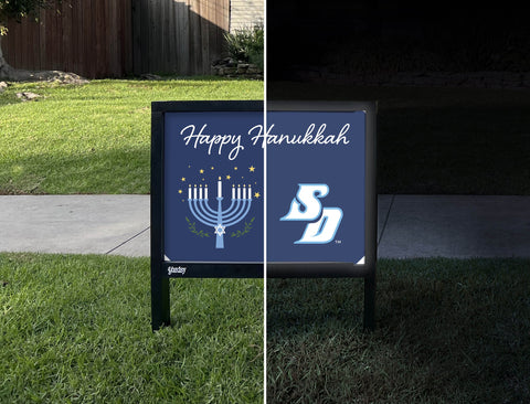 San Diego Happy Hanukkah Yardsy Sign yard sign