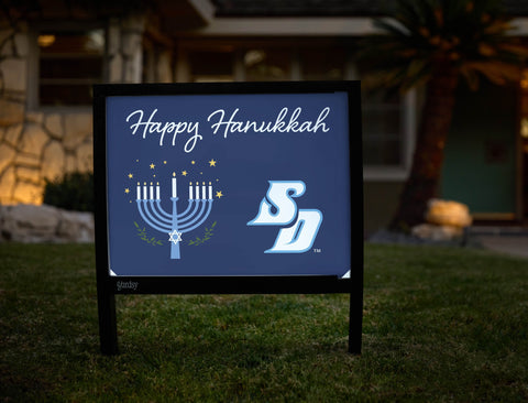 San Diego Happy Hanukkah Yardsy Sign yard sign