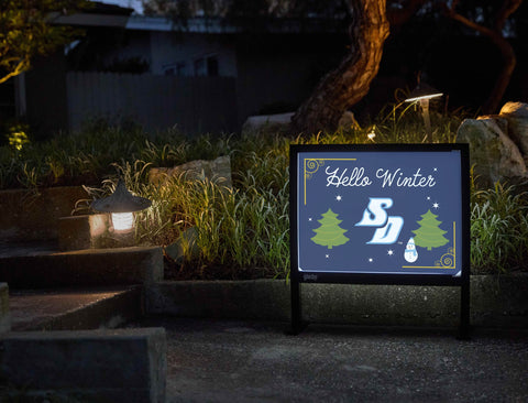 San Diego Hello Winter Yardsy Sign yard sign