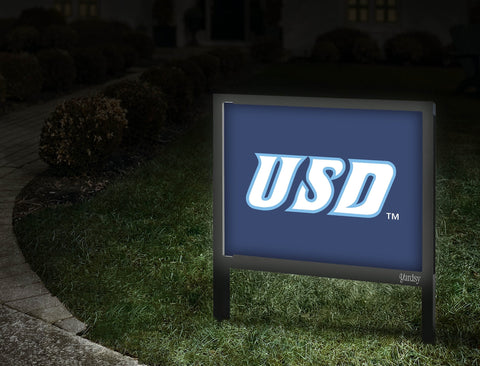 USD Athletics Mark Blue Yardsy Sign