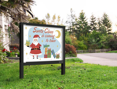 Santa Claus Is Coming To Town Yard Sign Yard