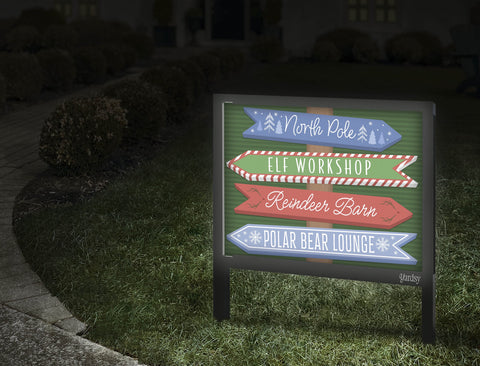 Santas Village Yardsy Sign Walkway.Jpg