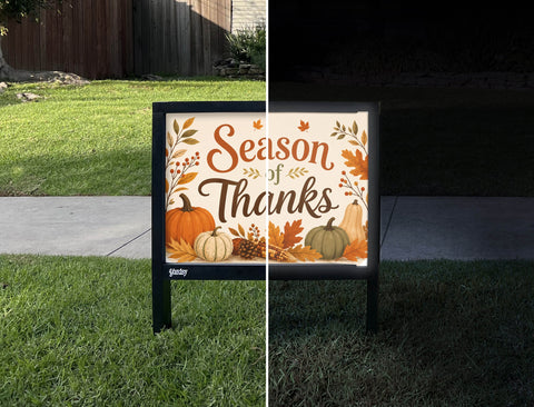 Season Of Thanks Arrangement Yardsy Sign yard sign