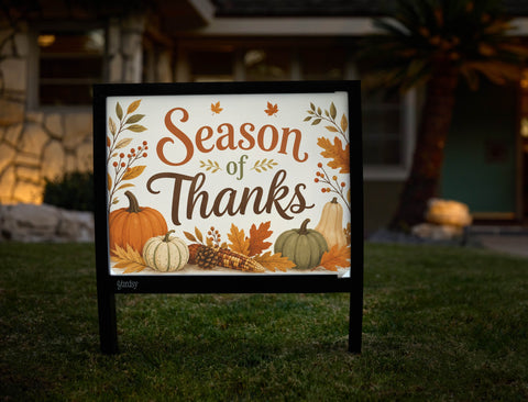 Season Of Thanks Arrangement Yardsy Sign yard sign
