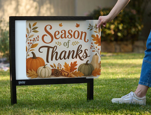 Season Of Thanks Arrangement Yardsy Sign yard sign