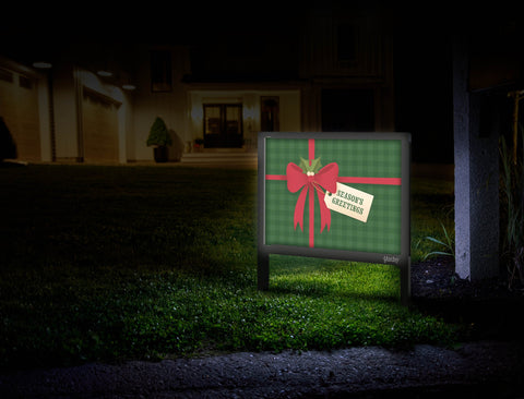 Seasons Greetings Gift Yardsy Sign Mailbox.Jpg