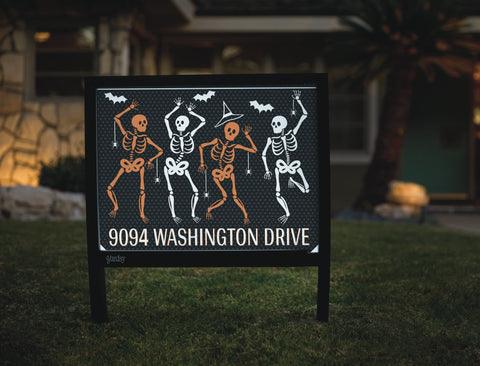 Skeleton Boogie Custom Yardsy Sign yard sign