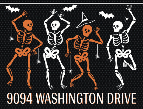 Skeleton Boogie Custom Yardsy Sign yard sign