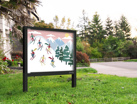 Ski Race Yard Sign Yard