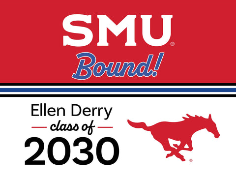 SMU College Bound Custom Yardsy Sign yard sign