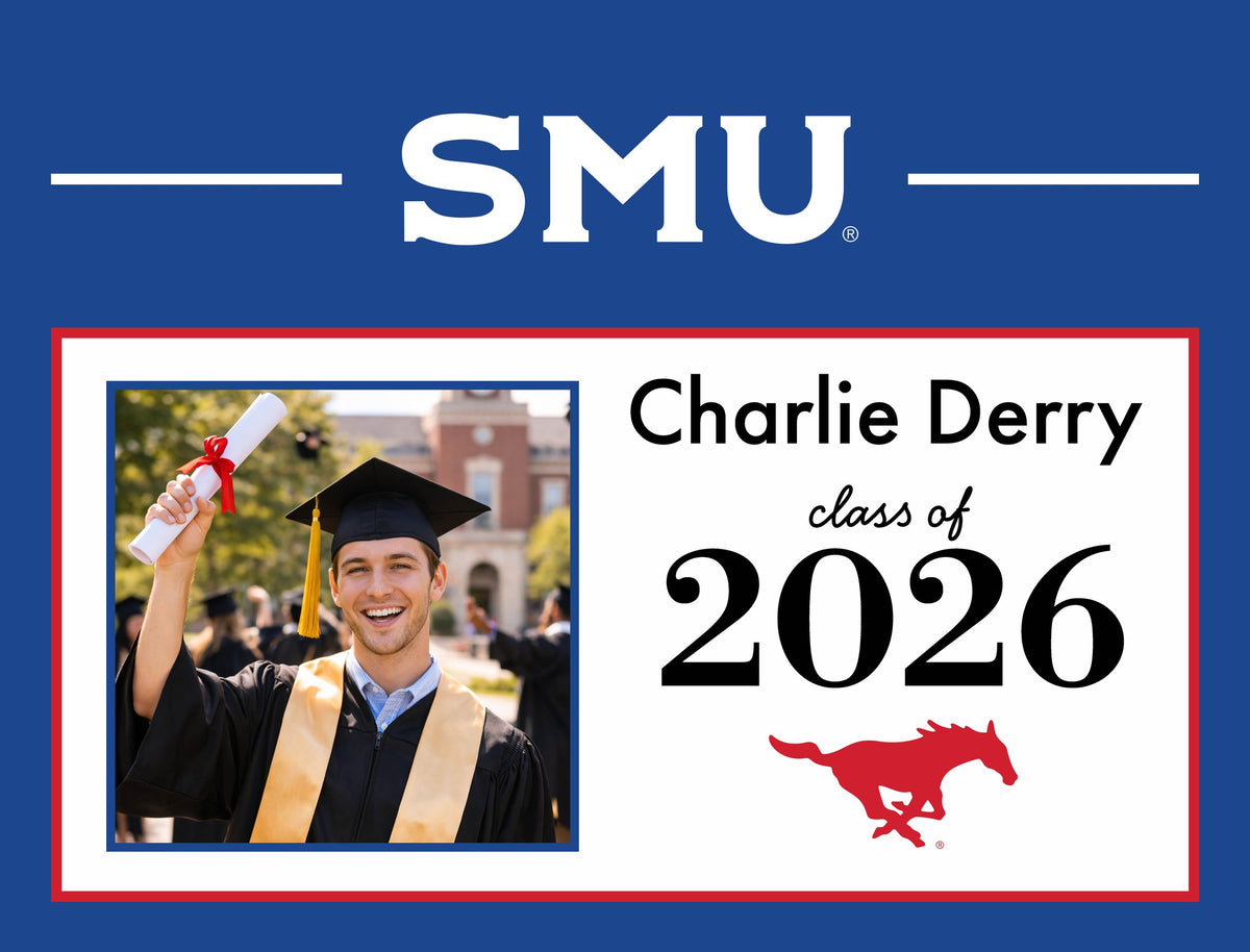 Smu Graduate Custom Yardsy Sign