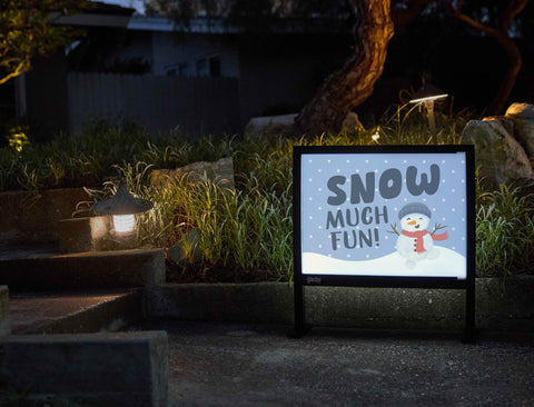 Snow Much Fun Yardsy Sign yard sign
