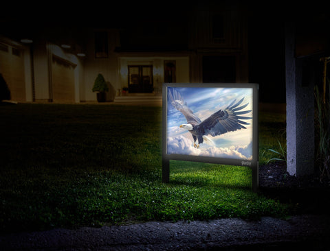 Soaring Eagle Patriotic Yard Sign Mailbox