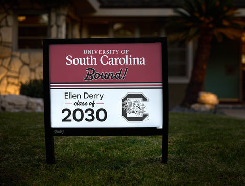 South Carolina College Bound Custom Yardsy Sign yard sign