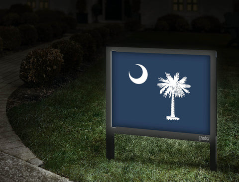 South Carolina Flag Yardsy Sign Walkway