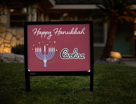 South Carolina Happy Hanukkah Yardsy Sign yard sign