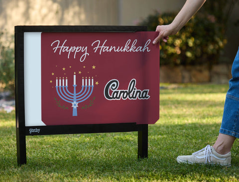 South Carolina Happy Hanukkah Yardsy Sign yard sign