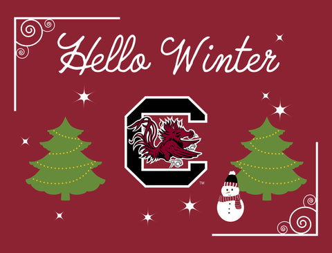 South Carolina Hello Winter Yardsy Sign yard sign