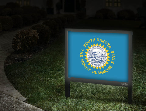 South Dakota Flag Yardsy Sign Walkway