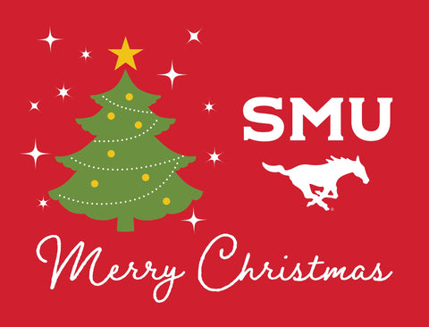 Southern Methodist Merry Christmas Yardsy Sign yard sign