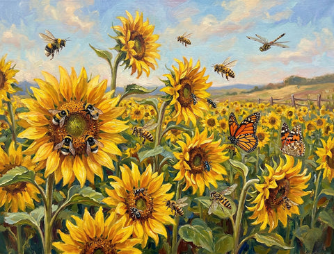 Springtime Sunflowers Yardsy Sign yard sign