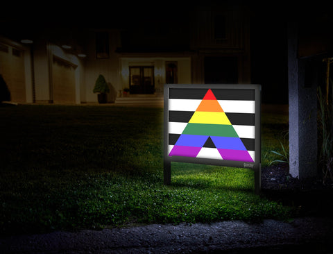 Straight Ally Pride Flag Mailbox