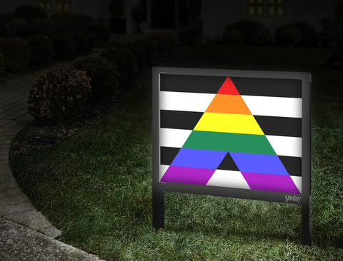 Straight Ally Pride Flag Walkway