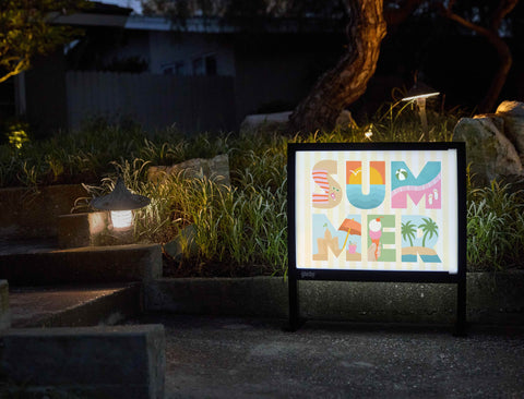 Summer Block Letters Yardsy Sign yard sign