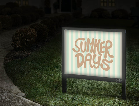 Summer Days Yardsy Sign Walkway