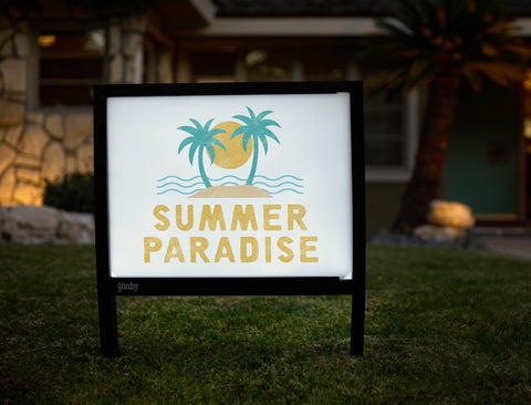 Summer Paradise Yardsy Sign yard sign