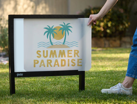 Summer Paradise Yardsy Sign yard sign